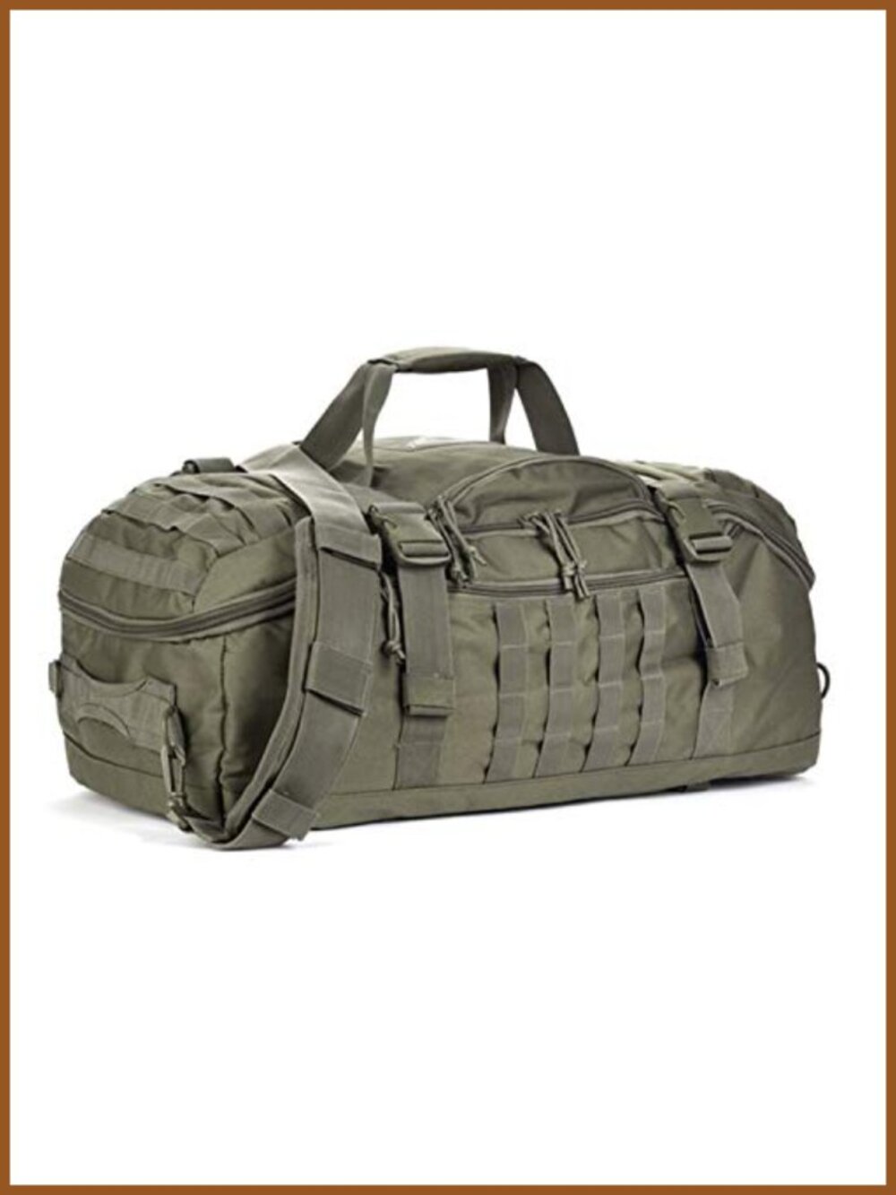 45L Water-Resistant Sports Duffel Bag Gym Travel Backpack